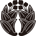 五葉抱き茗荷紋