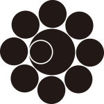 八葉に月星（２）紋