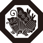 八角に揚羽蝶紋