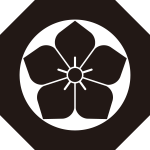 八角鉄砲角に桔梗紋