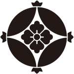 花付き七宝に花角紋