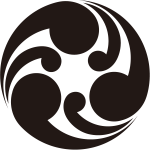 左子持ち三つ巴紋