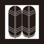 平角に並び鷹の羽紋