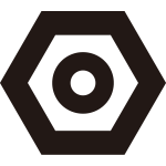 平六角に蛇の目紋