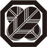 平隅切角に違い鷹の羽紋