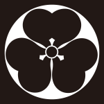 平鉄砲角に片喰紋