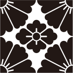 平四つ割り花角に花菱紋