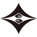 菱形対い雁金紋