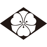 菱地抜き剣片喰紋