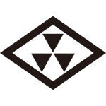 菱に頭合せ三つ鱗紋