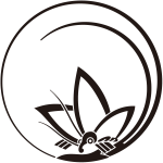 一つ松葉の丸に中陰飛蝶紋