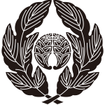 細抱き菊の葉に抱き茗荷紋