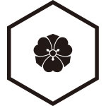 細六角に豆剣片喰紋