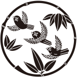 細竹丸に三つ雀紋