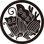 細輪に揚羽蝶紋