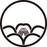 細輪に中陰覗き椿紋