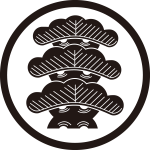 細輪に三つ笠松紋