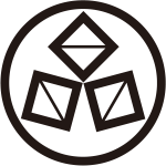 細輪に三つ寄せ枡紋