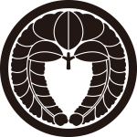 細輪に下り藤紋