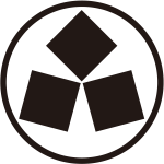 細輪に隅立て三つ石紋