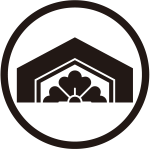 細輪に割り亀甲に花角紋