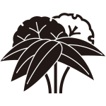 陰陽雪持ち根笹紋