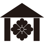 庵に花角紋