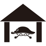 庵に陣笠紋