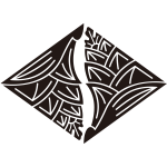 入れ違い茗荷菱紋