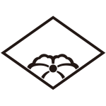 糸菱に覗き中陰蔦紋