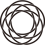 糸五つ輪違い紋