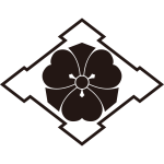 糸折り入り菱に剣片喰紋
