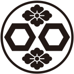 糸輪に二つ亀甲に花菱紋