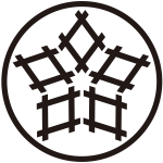 糸輪に五つ井桁紋