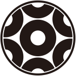 糸輪に蛇の目崩し紋