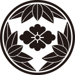 糸輪に十五枚笹に花菱紋