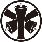 糸輪に重ね蝋燭紋