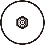 糸輪に豆亀甲に花角紋