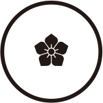 糸輪に豆桔梗紋