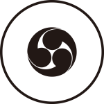 糸輪に豆右三つ巴紋