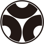 糸輪に三つ割り蛇の目紋