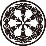 糸輪に六つ朝顔紋