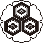 糸雪輪に三つ盛り亀甲に花菱紋