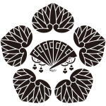 五つ葵に檜扇紋