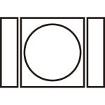 陰岩城櫺子に月紋