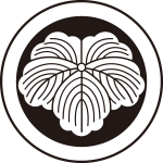 陰丸に地抜き蔦紋