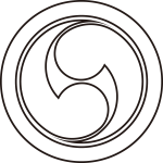 陰丸に右二つ巴紋