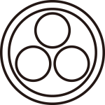 陰丸に三つ星紋