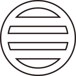 陰丸に三つ引き紋