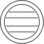 陰丸の内に二つ引き紋